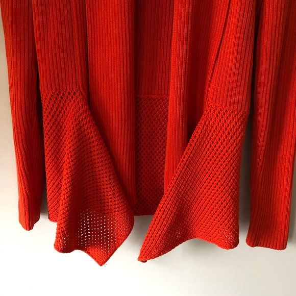 Akris Punto Sweater Orange Cardigan Sweater 10 - Picture 5 of 8